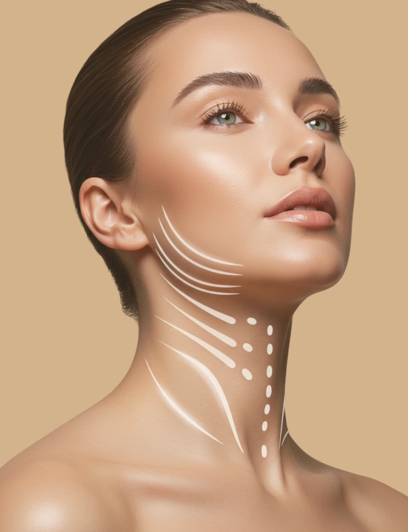 Sessão de ultrassom microfocado para tratamento de flacidez facial e definição de contorno no Liv Mall Shopping em Manaíra.